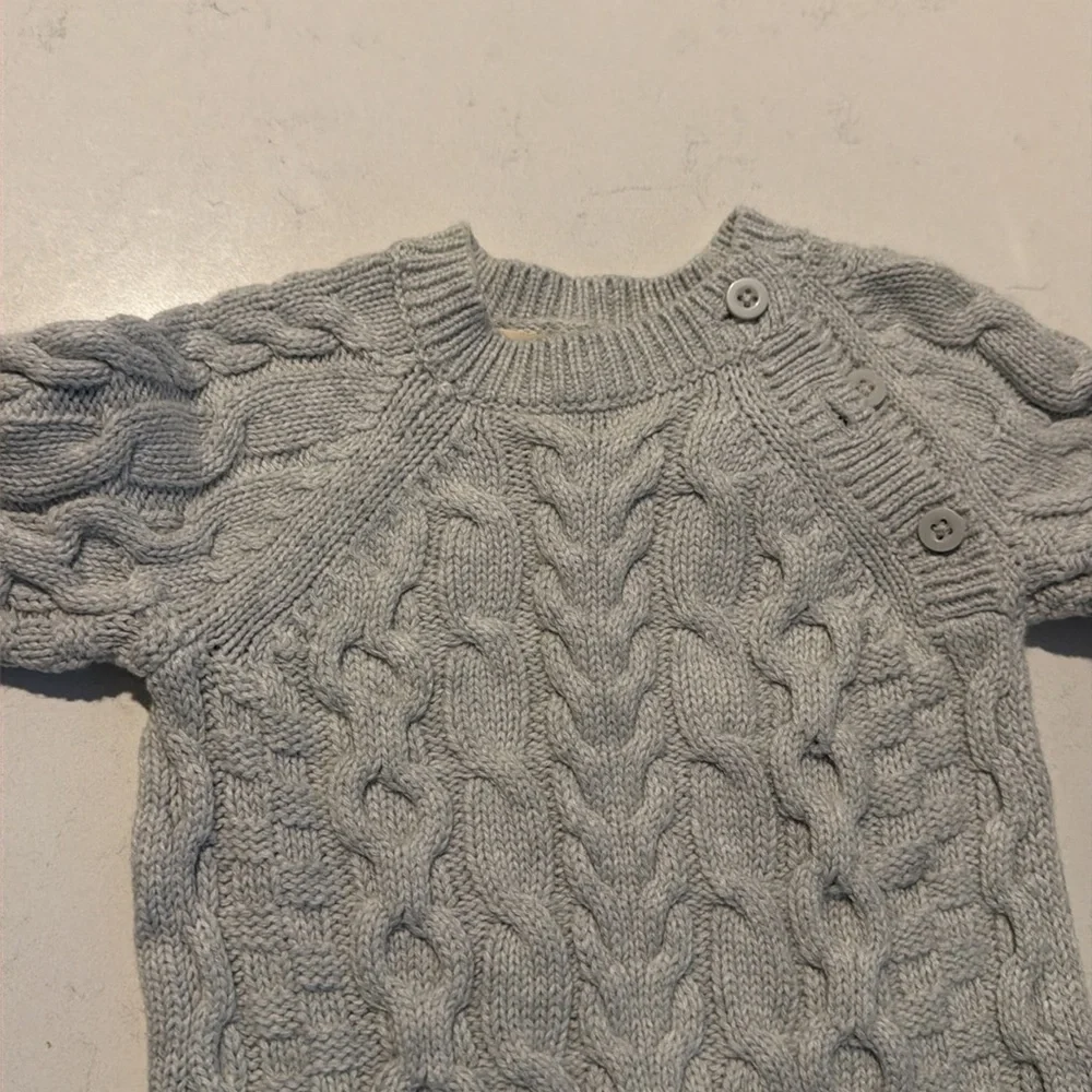 3-6 month sweater onesie